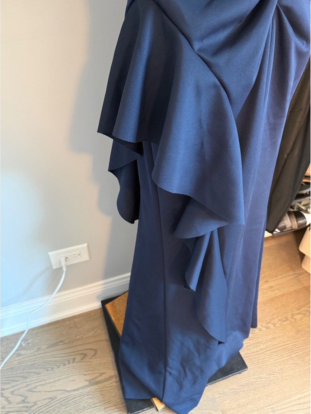 Xscape Women's Size 12 Navy Blue Strapless Evening Dress Size 12 - Picture 4 of 11